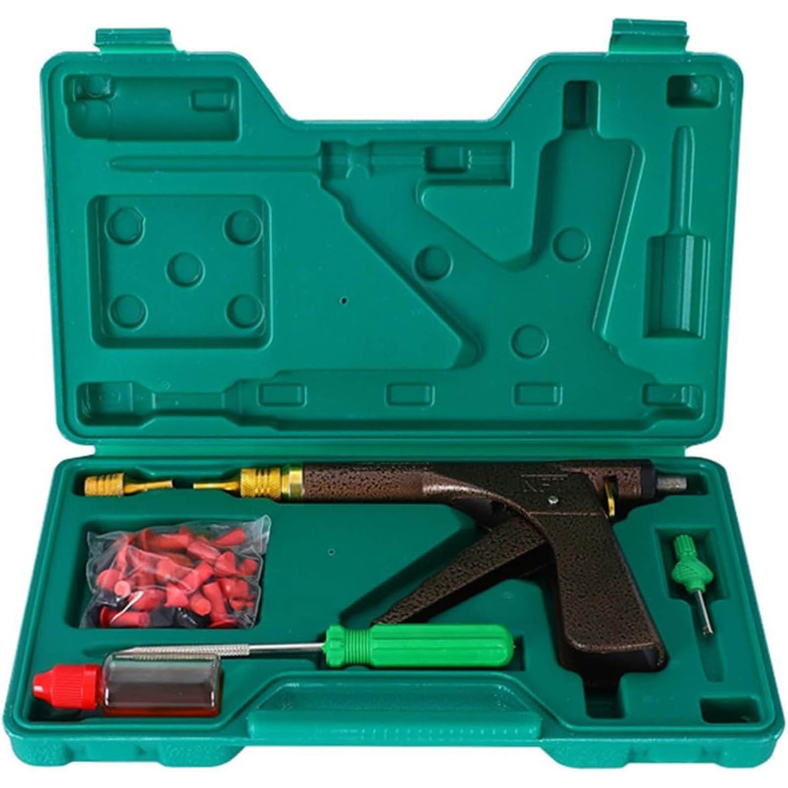 Tire Repair Kit,Tire Plug Kit Heavy Duty Professional,Mushroom Shaped Tire Repair Insert Plugs Car Wheel Vacuum Tyre Repair Tool Kit,for Motorcycle,Truck,ARB,ATV,Tractor,RV,SUV,Trailer